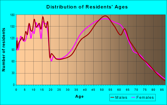 Age and Sex of Residents in zip code 78132