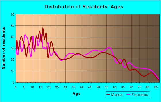 Age and Sex of Residents in zip code 78569