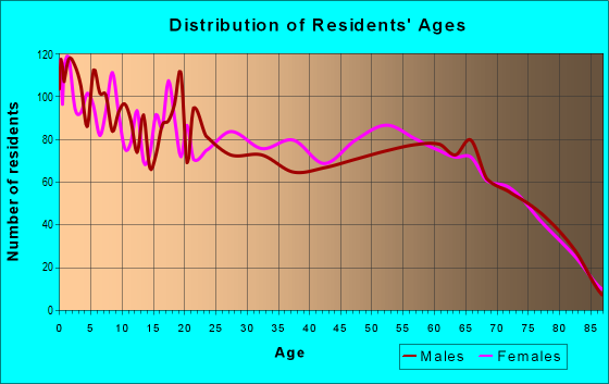 Age and Sex of Residents in zip code 78578