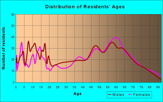 Age and Sex of Residents in zip code 78636