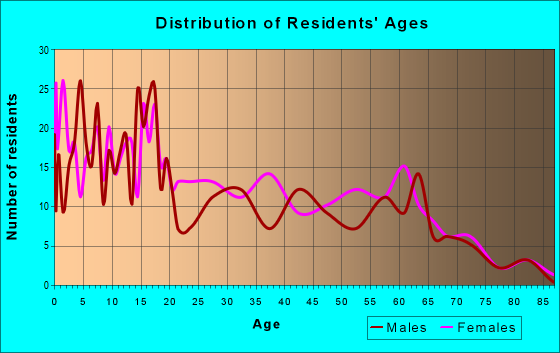 Age and Sex of Residents in zip code 78872