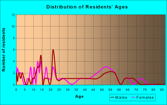 Age and Sex of Residents in zip code 79378