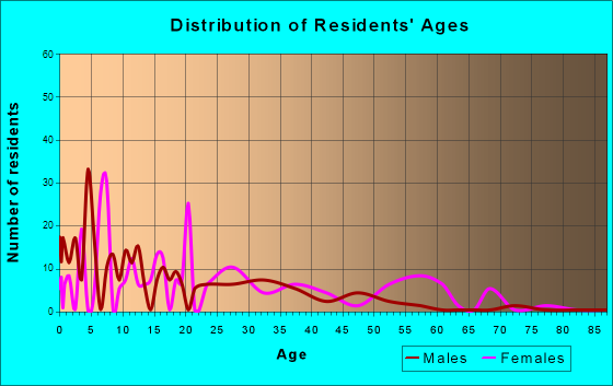 Age and Sex of Residents in zip code 84510