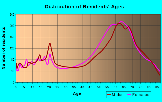 Age and Sex of Residents in zip code 86305