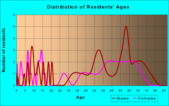 Age and Sex of Residents in zip code 88056