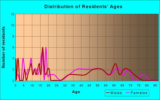 Age and Sex of Residents in zip code 88336