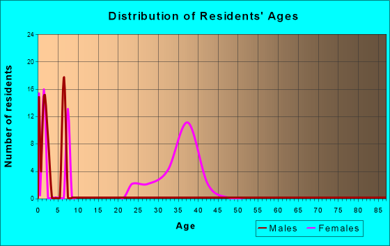 Age and Sex of Residents in zip code 99513