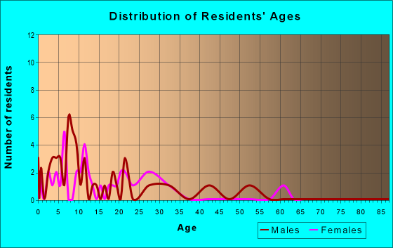 Age and Sex of Residents in zip code 99653