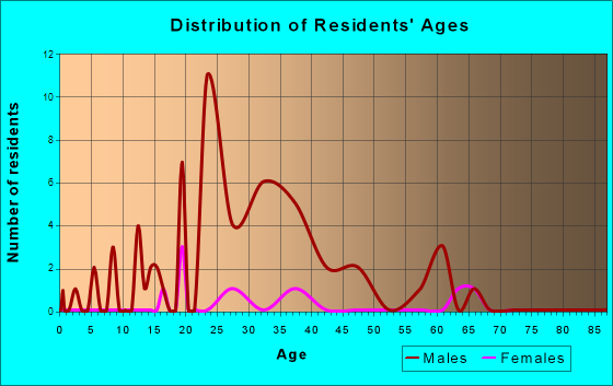 Age and Sex of Residents in zip code 99704