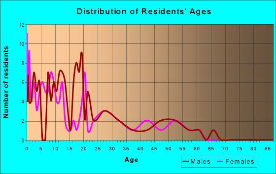 Age and Sex of Residents in zip code 99785