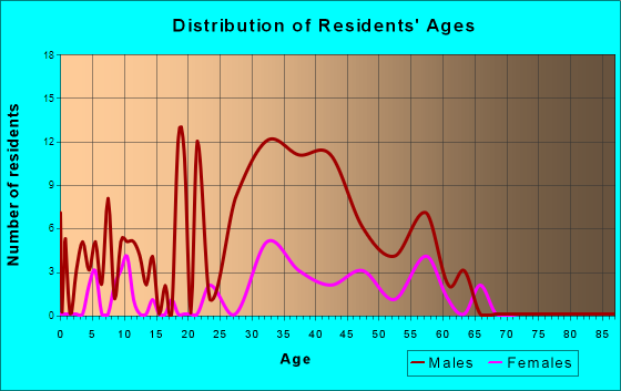 Age and Sex of Residents in zip code 997XX