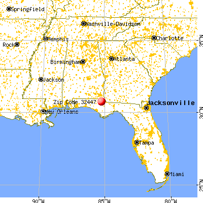Marianna, FL (32447) map from a distance
