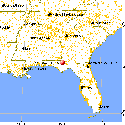 Sneads, FL (32460) map from a distance