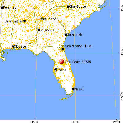 Eustis, FL (32735) map from a distance