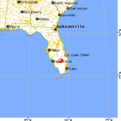 Montura, FL (33440) map from a distance