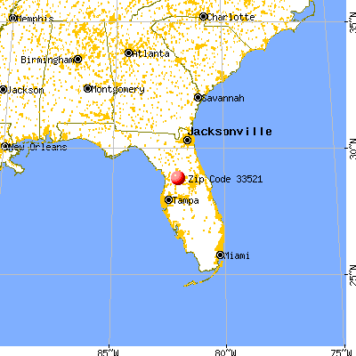Coleman, FL (33521) map from a distance
