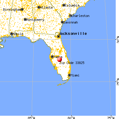 Avon Park, FL (33825) map from a distance