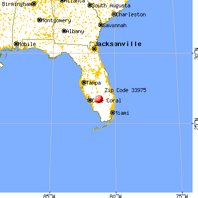 Labelle, FL (33975) map from a distance