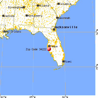 Ellenton, FL (34222) map from a distance