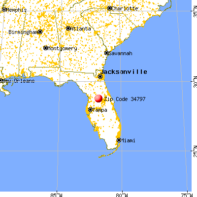 Yalaha, FL (34797) map from a distance