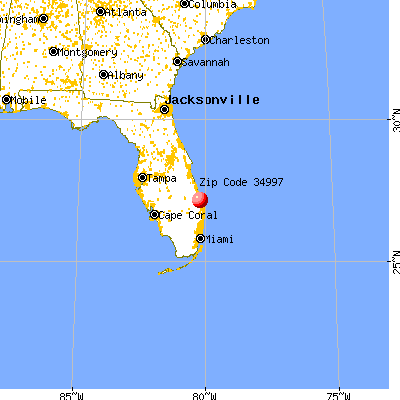 Port Salerno, FL (34997) map from a distance