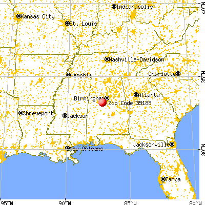 Woodstock, AL (35188) map from a distance