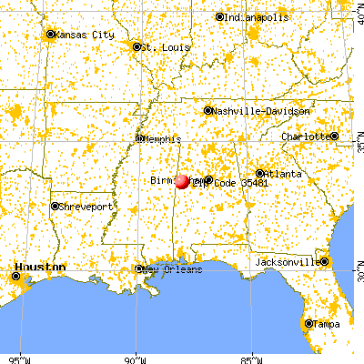 Reform, AL (35481) map from a distance