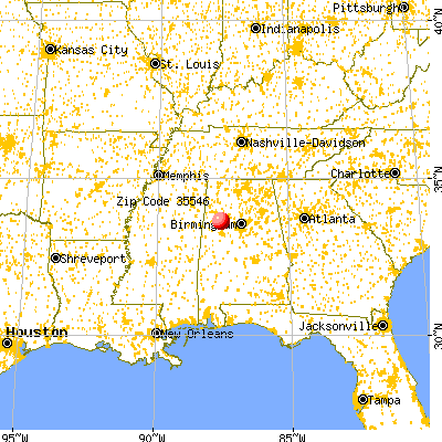 Berry, AL (35546) map from a distance