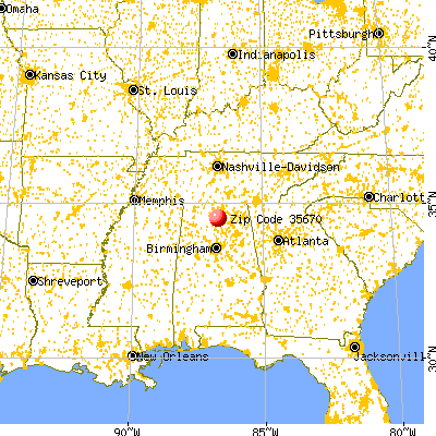 Somerville, AL (35670) map from a distance