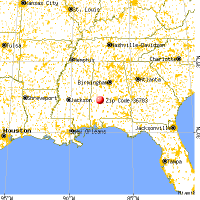 Thomaston, AL (36783) map from a distance