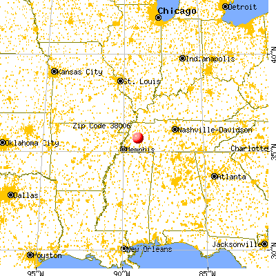 Bells, TN (38006) map from a distance