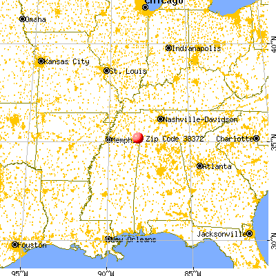 Savannah, TN (38372) map from a distance