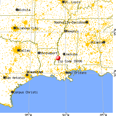 Alcorn State University, MS (39096) map from a distance