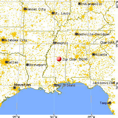 McCool, MS (39108) map from a distance