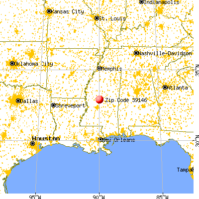 Pickens, MS (39146) map from a distance