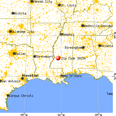 Raymond, MS (39154) map from a distance