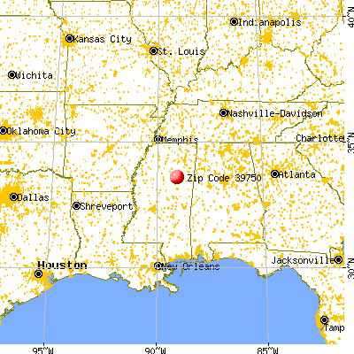 Maben, MS (39750) map from a distance