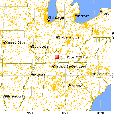 42207 map from a distance