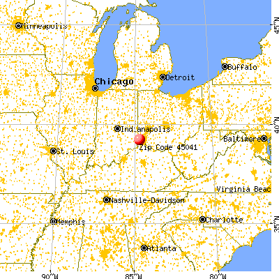 45041 map from a distance