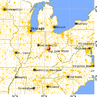 Loveland, OH (45140) map from a distance