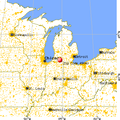 Colon, MI (49040) map from a distance