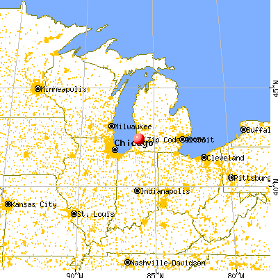 Breedsville, MI (49056) map from a distance