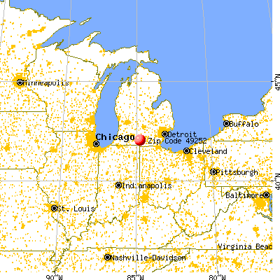 Litchfield, MI (49252) map from a distance