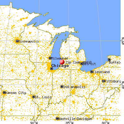 Fennville, MI (49408) map from a distance