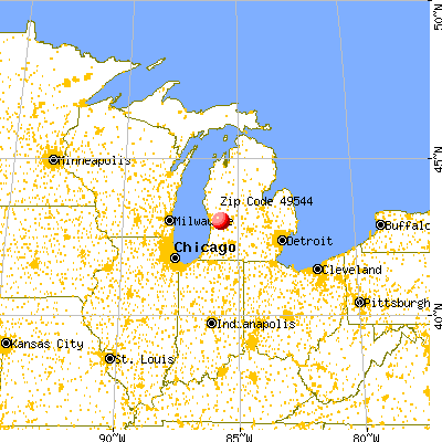 Walker, MI (49544) map from a distance