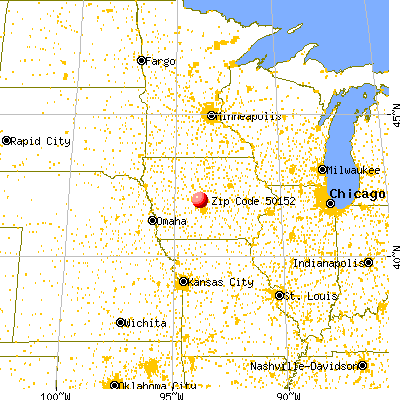 Luther, IA (50152) map from a distance