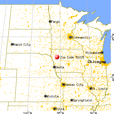Holstein, IA (51025) map from a distance