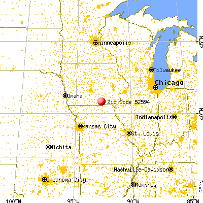 Unionville, IA (52594) map from a distance