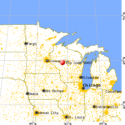 Willard, WI (54493) map from a distance