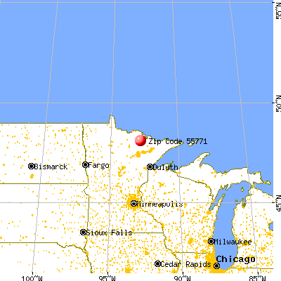 Orr, MN (55771) map from a distance